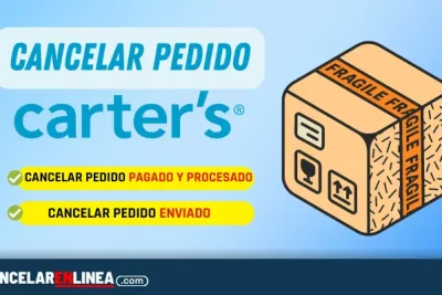 Como cancelar un pedido en carters